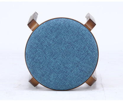 曲木スツール 同色4脚組 布張り ちょい掛け コンパクト 収納 スタッキング可能 軽量 持ち運び スツール 椅子 チェア キッチン 来客用 玄関 会議室(代引不可)