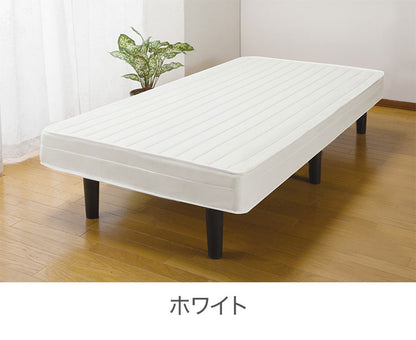 すのこベッド マットレス付き セミシングルショート ベッドフレーム マットレス 通気性 弾力 ボンネルコイル 耐久性 ベッド下 収納スペース ベッド 布団 寝具(代引不可)
