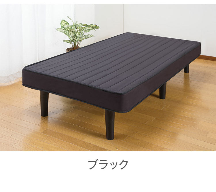 すのこベッド マットレス付き セミシングルショート ベッドフレーム マットレス 通気性 弾力 ボンネルコイル 耐久性 ベッド下 収納スペース ベッド 布団 寝具(代引不可)