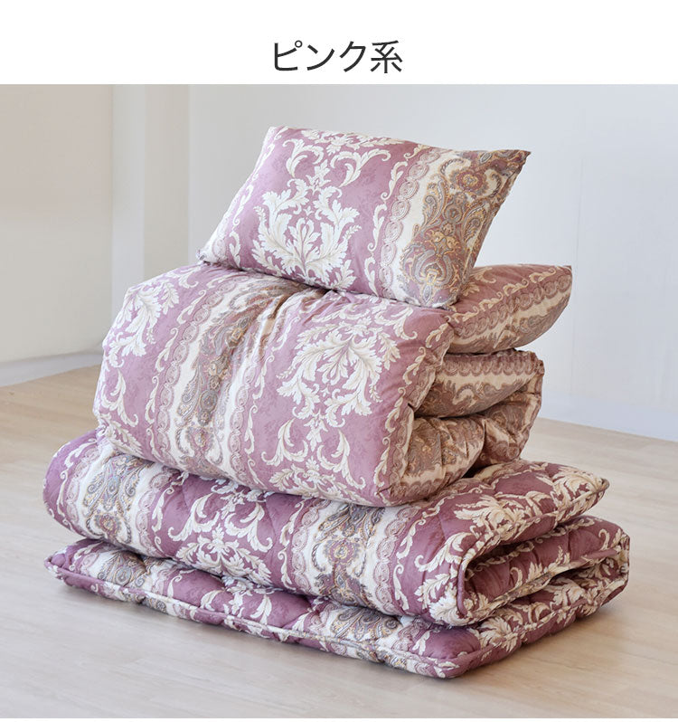 羽毛布団 4点セット 日本製 エクセルゴールドラベル付き 敷布団 掛布団 枕 吸汗 速乾 抗菌 防ダニ 防臭 羽毛 ふんわり 暖かい 体圧分散 快適 快眠 ボリューム 寝具 布団(代引不可)