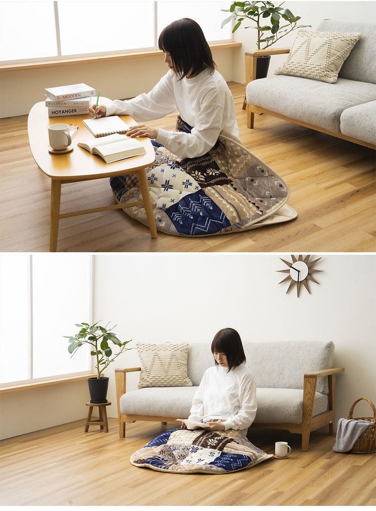 足入れ布団 ショートタイプ フランネル素材 ポケットこたつ 電源不要 お尻まであったか ポカポカ 毛布 北欧風 かわいい 足布団 暖かい 床 ソファ リビング 寝室(代引不可)