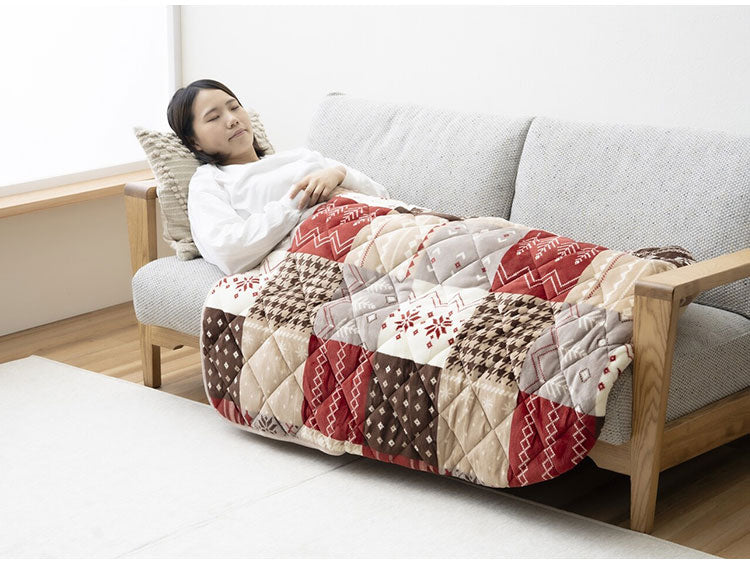 足入れ布団 ロングタイプ フランネル素材 ポケットこたつ 電源不要 お尻まであったか ポカポカ 毛布 北欧風 かわいい 足布団 暖かい 床 ソファ リビング 寝室(代引不可)
