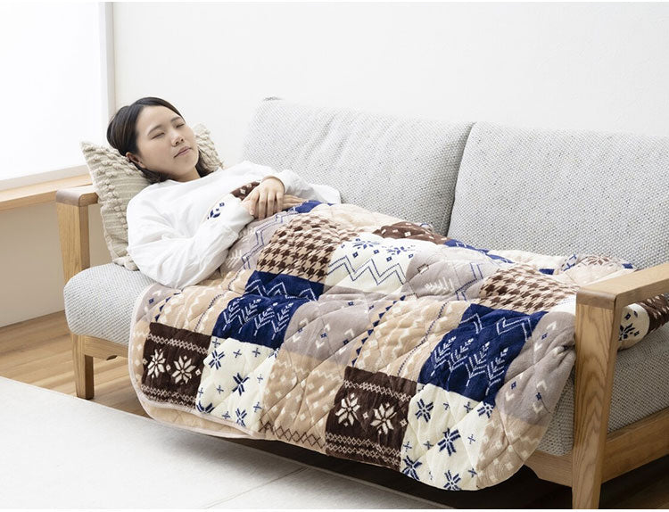 足入れ布団 ロングタイプ フランネル素材 ポケットこたつ 電源不要 お尻まであったか ポカポカ 毛布 北欧風 かわいい 足布団 暖かい 床 ソファ リビング 寝室(代引不可)