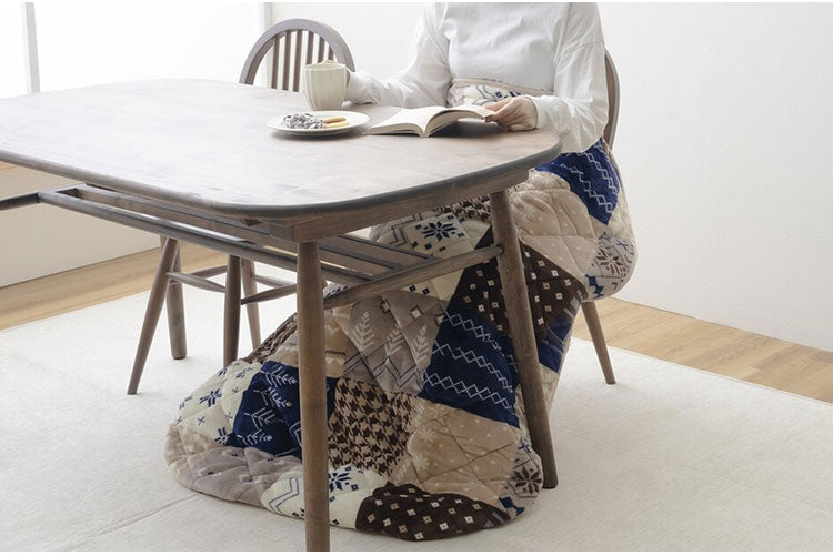 足入れ布団 ロングタイプ フランネル素材 ポケットこたつ 電源不要 お尻まであったか ポカポカ 毛布 北欧風 かわいい 足布団 暖かい 床 ソファ リビング 寝室(代引不可)