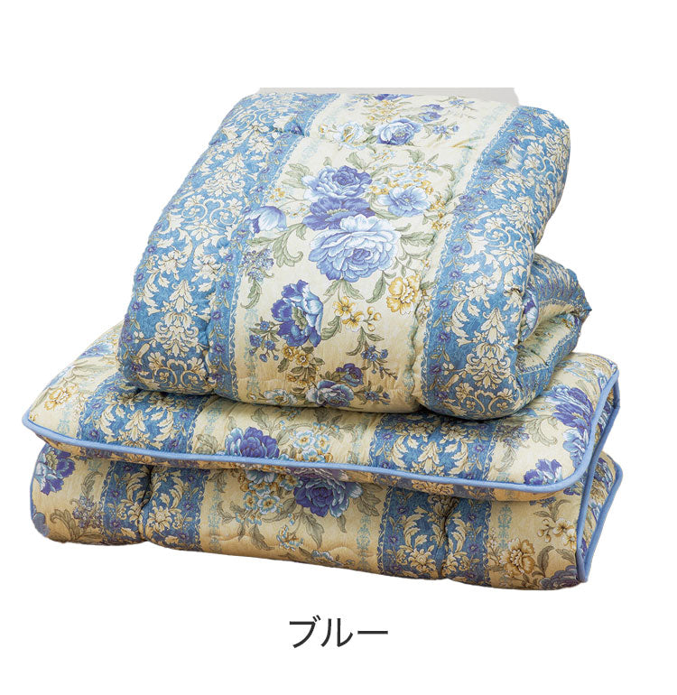 布団2点セット 日本製 ダブル 掛布団 敷布団 フランス産ウール使用 軽量 抗菌 防臭 保温 弾力 防ダニ 綿 暖かい ポカポカ 布団 へたりにくい 寝具 寝室(代引不可)