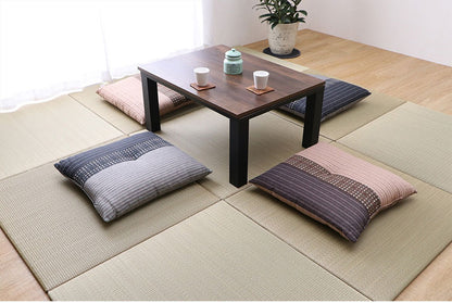 座布団 同色4枚組 日本製 銘仙判座布団 ふかふか 手触り 和モダン バイカラー クッション 側生地 綿100% シート リビング 和室 国産(代引不可)