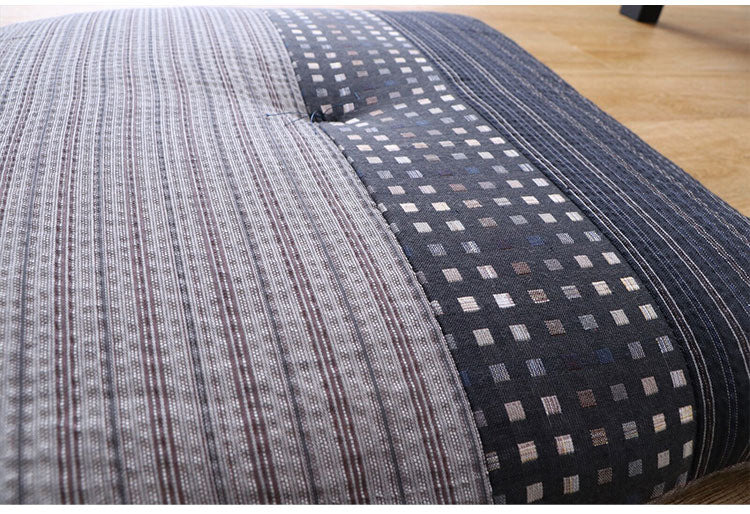 座布団 同色4枚組 日本製 銘仙判座布団 ふかふか 手触り 和モダン バイカラー クッション 側生地 綿100% シート リビング 和室 国産(代引不可)