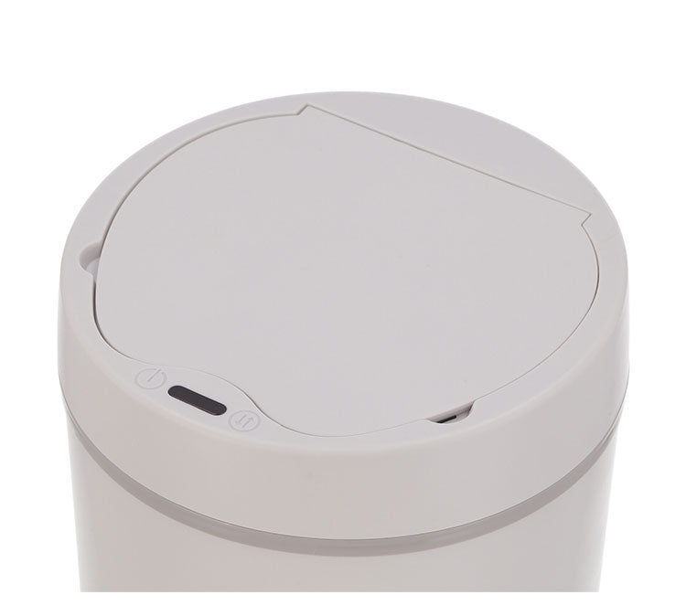 ダストボックス 円型 人感センサー付き 容量12L ゴミ箱 自動開閉 電池式 お手入れ簡単 コンパクト キッチン収納 リビング ダイニング(代引不可)