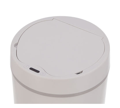 ダストボックス 円型 人感センサー付き 容量12L ゴミ箱 自動開閉 電池式 お手入れ簡単 コンパクト キッチン収納 リビング ダイニング(代引不可)