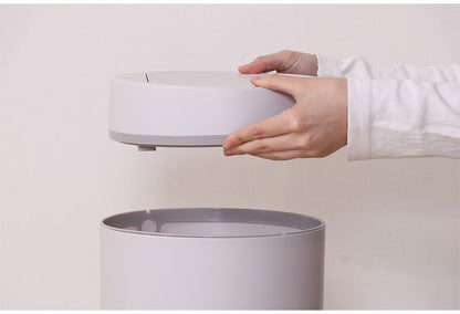 ダストボックス 円型 人感センサー付き 容量12L ゴミ箱 自動開閉 電池式 お手入れ簡単 コンパクト キッチン収納 リビング ダイニング(代引不可)