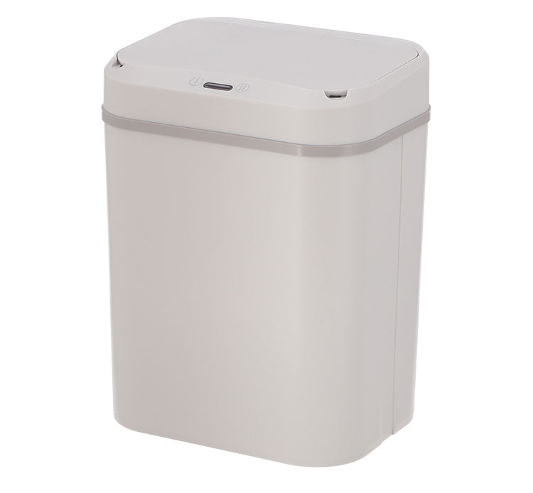 ダストボックス 長方形 人感センサー付き 容量12L ゴミ箱 自動開閉 電池式 お手入れ簡単 コンパクト キッチン収納 リビング ダイニング(代引不可)