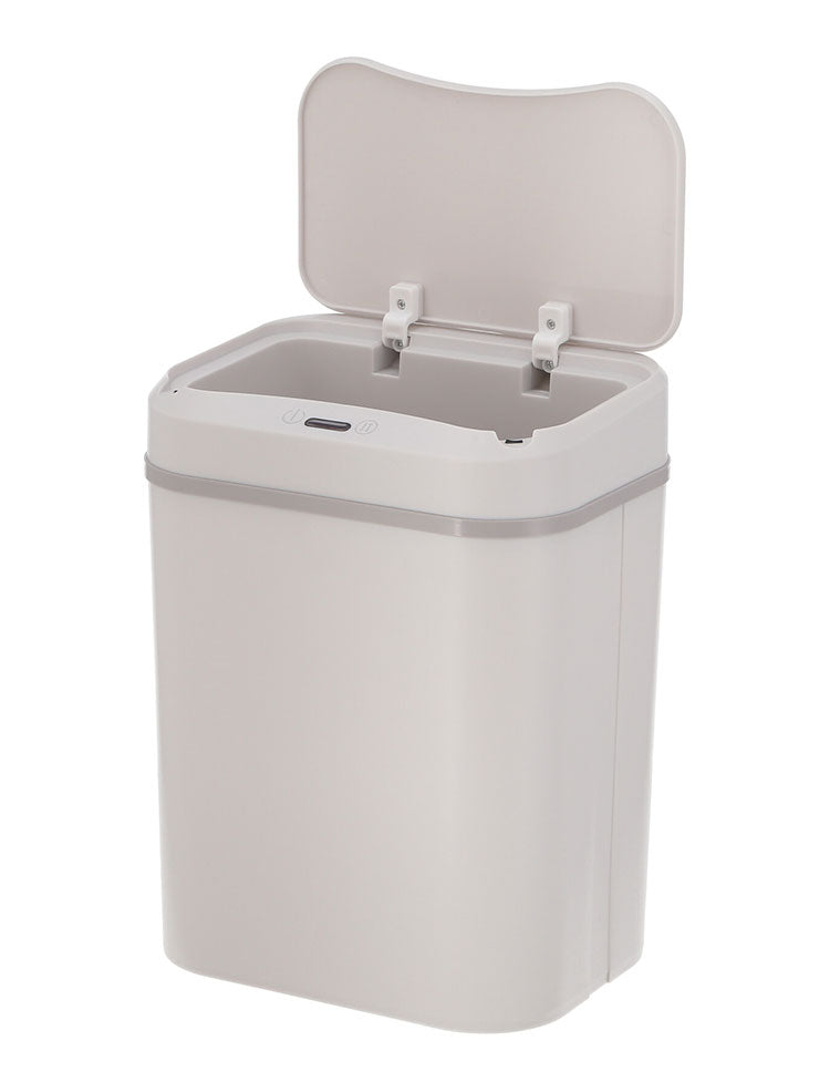 ダストボックス 長方形 人感センサー付き 容量12L ゴミ箱 自動開閉 電池式 お手入れ簡単 コンパクト キッチン収納 リビング ダイニング(代引不可)