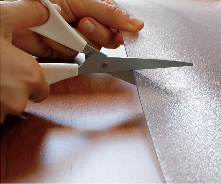 薄型キッチンマット 45×240cm 透明 フリーカット 滑りにくい お手入れ簡単 フロアシート キッチンマット キッチン リビング ダイニング(代引不可)