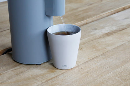 ウォーターサーバー 卓上 500ml ペットボトル専用 温度調整 5段階 チャイルドロック付き 小型 コンパクト 給湯器 温水 熱湯 グレー シンプル かわいい フラッシュウォーマー(代引不可)