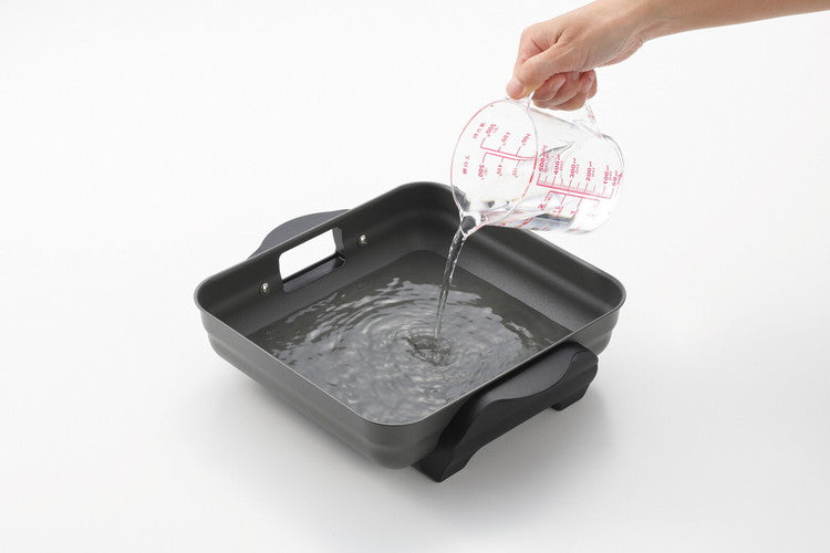 グリルプレート 煙出にくい ホットプレート 焼き器 コンパクト お手入れ簡単 食卓 グリルパン 焼肉 焼魚 ホームパーティー 煙をおさえたコンパクトプレート(代引不可)