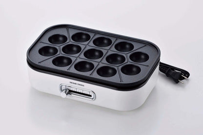 ホットプレート 1~2人用 深・浅型・たこ焼きプレート3点セット コンパクト グリルプレート 温度調節機能 フッ素加工 お手入れ簡単 食卓 グリルパン 鍋物 焼物 ホームパーティー(代引不可)