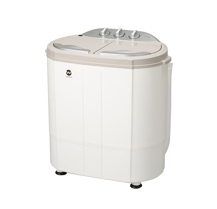 二槽式洗濯機 軽量 コンパクト 洗濯機 2槽式 洗い分け ペット用 部活用 ダイヤル式 耐久性 ステンレス製 洗濯 脱水 ウォッシュマン(代引不可)
