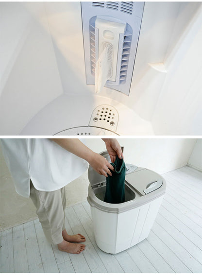 二槽式洗濯機 軽量 コンパクト 洗濯機 2槽式 洗い分け ペット用 部活用 ダイヤル式 耐久性 ステンレス製 洗濯 脱水 ウォッシュマン(代引不可)