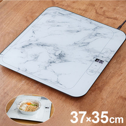 クッキングヒーター 保温プレート 37×35cm プラ容器 アルミ鍋対応 タイマー付き 自動オフ機能 お手入れ簡単 タッチパネル ガラス製パネル IHヒーター 温め 保温 カルドクック(代引不可)