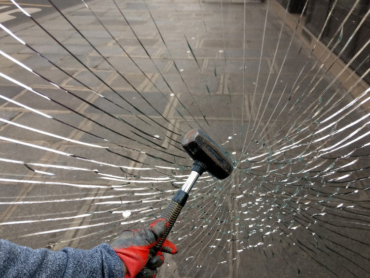 窓ガラス用防犯フィルム10枚組 ロング 30×100cm 窓割れ防止 飛散防止 台風 暴風 防犯対策 泥棒対策 強盗 空き巣(代引不可)