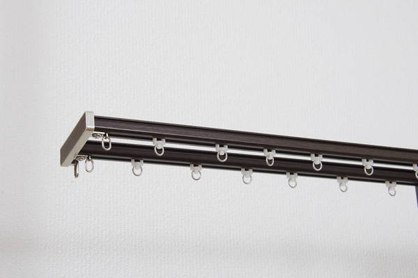 カーテンレール 2mダブル トップカバー付き 遮光 静穏 ブラインドロールスクリーン 遮光カーテン 省エネ(代引不可)