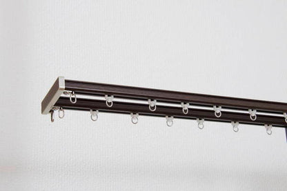 カーテンレール 2mダブル トップカバー付き 遮光 静穏 ブラインドロールスクリーン 遮光カーテン 省エネ(代引不可)