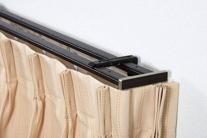 カーテンレール 2mダブル トップカバー付き 遮光 静穏 ブラインドロールスクリーン 遮光カーテン 省エネ(代引不可)