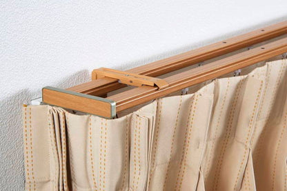 カーテンレール 2mダブル トップカバー付き 遮光 静穏 ブラインドロールスクリーン 遮光カーテン 省エネ(代引不可)