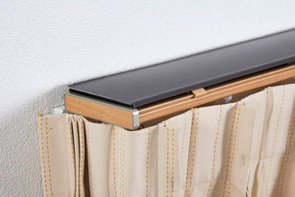 カーテンレール 2mダブル トップカバー付き 遮光 静穏 ブラインドロールスクリーン 遮光カーテン 省エネ(代引不可)