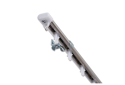 C型伸縮ステンレスカーテンレール オーバル 2.1~4m シングル カーテンレール 幅4m 伸縮 ステンレス製 取付簡単 伸長式 窓回り 賃貸 一人暮らし 新生活(代引不可)