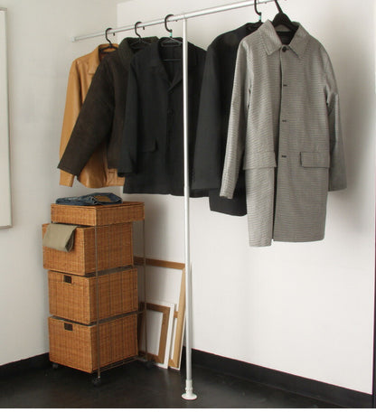 つっぱりサポートポール 大LL 170~300cm 支柱 中間サポート 突っ張り棒 アルミ製 丈夫 賃貸 物干し つっぱり式 のれん 棒 テンション 伸縮 マンション ポール(代引不可)