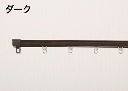 角型 カーテンレール 定尺タイプ 1.82m シングル 角型タイプ シンプル おしゃれ 北欧 簡単取り付け 静音レール 新生活 引っ越し 一人暮らし(代引不可)