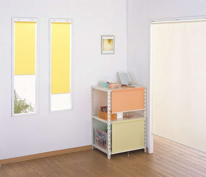 ロールスクリーン スリムタイプ 防炎 両面テープタイプ 幅60cm×高さ180cm 日本製 シンプル おしゃれ 北欧 新生活 ロールカーテン 間仕切り 一人暮らし 国産(代引不可)