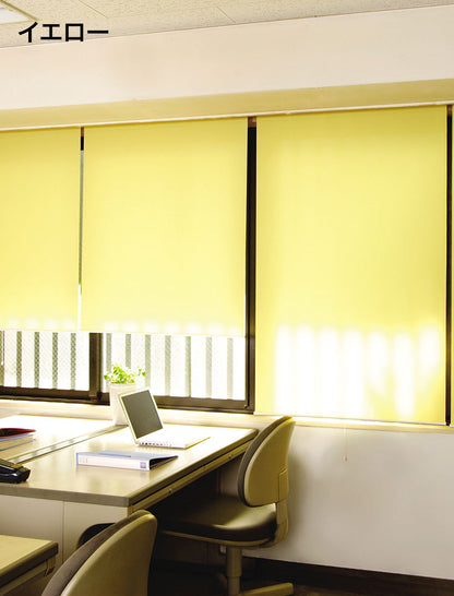 ロールスクリーン スリムタイプ 防炎 両面テープタイプ 幅80cm×高さ180cm 日本製 シンプル おしゃれ 北欧 新生活 ロールカーテン 間仕切り 一人暮らし 国産(代引不可)