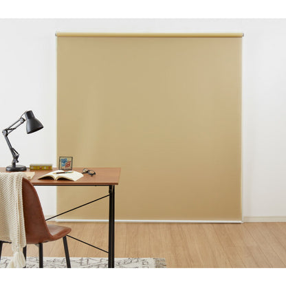 取り付け時工具不要 突っ張り ロールスクリーン 35~60cm以内 60×135cm 遮光 遮光1級 つっぱり ロールカーテン 間仕切り ブラインド カーテン おしゃれ つっぱり式ロールスクリーン 無地 部屋 仕切り(代引不可)