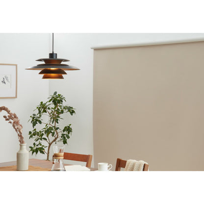 取り付け時工具不要 突っ張り ロールスクリーン 35~60cm以内 60×135cm 遮光 遮光1級 つっぱり ロールカーテン 間仕切り ブラインド カーテン おしゃれ つっぱり式ロールスクリーン 無地 部屋 仕切り(代引不可)