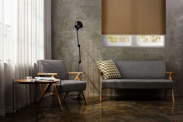 ロールスクリーン スリムタイプ 両面テープタイプ 幅80cm×高さ180cm 日本製 シンプル おしゃれ 北欧 新生活 ロールカーテン 間仕切り 一人暮らし 国産(代引不可)