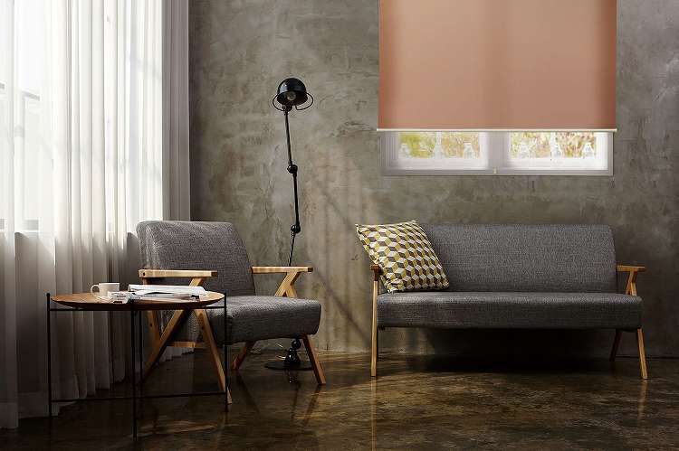 ロールスクリーン スリムタイプ 標準タイプ 幅90cm×高さ180cm 日本製 シンプル おしゃれ 北欧 新生活 ロールカーテン 間仕切り 一人暮らし 国産(代引不可)