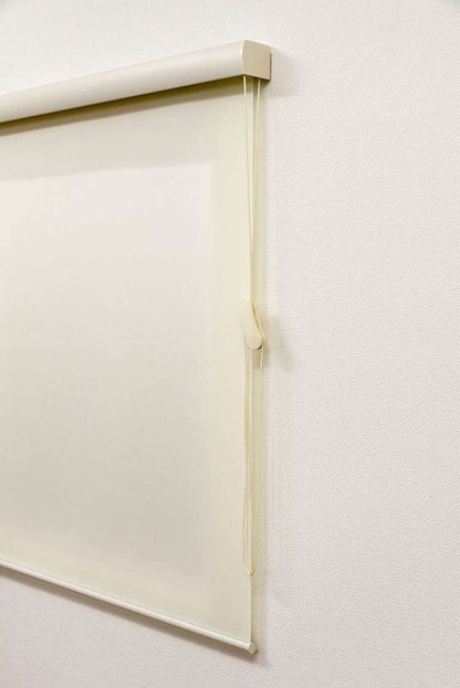 ロールスクリーン カバー付き 幅135cm×高さ220cm シンプル おしゃれ 北欧 オフィス マンション 間仕切り ロールカーテン(代引不可)