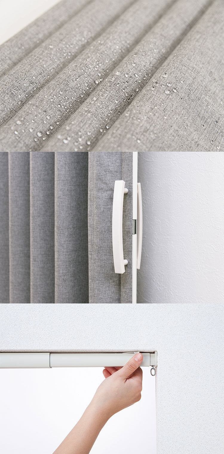 アコーディオンドア つっぱりタイプ 幅100cm 高さ174cm 間仕切り パネルドア アコーディオンカーテン 窓 おしゃれ シンプル 北欧 新生活 一人暮らし(代引不可)