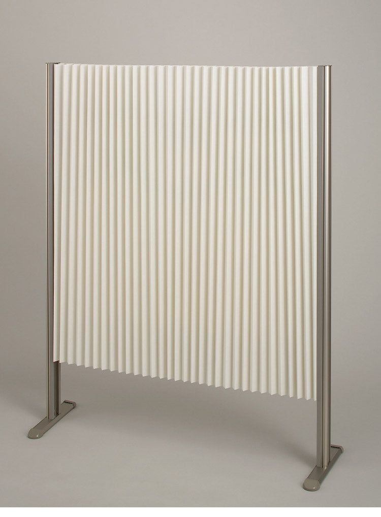 パーテーション プリティア 90×120cm 間仕切り 防炎生地 折りたたみ アルミ製 軽量 伸縮 スクリーン 目隠し 壁 リビング(代引不可)