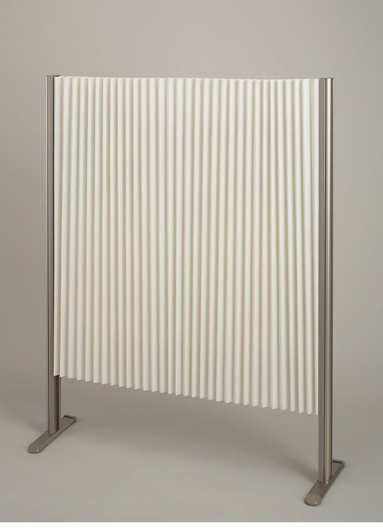 パーテーション プリティア 90×140cm 間仕切り 防炎生地 折りたたみ アルミ製 軽量 伸縮 スクリーン 目隠し 壁 リビング(代引不可)