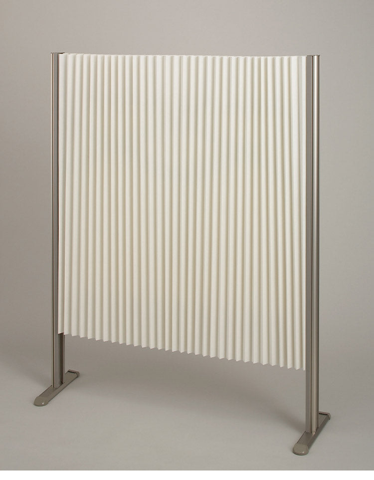 パーテーション プリティア 135×120cm 間仕切り 防炎生地 折りたたみ アルミ製 軽量 伸縮 スクリーン 目隠し 壁 リビング(代引不可)