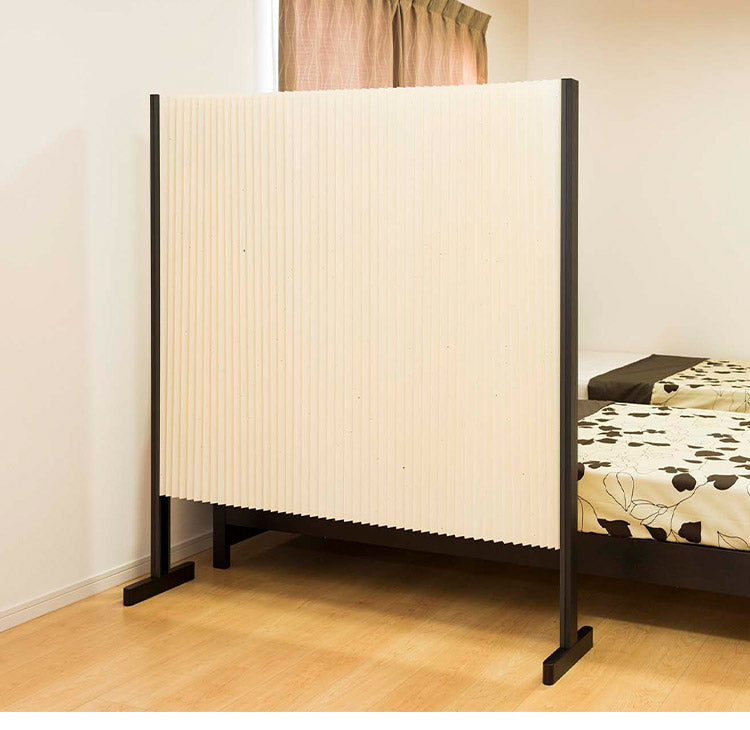 パーテーション プリティア 和紙調 90×125cm 間仕切り 防炎生地 折りたたみ アルミ製 軽量 伸縮 スクリーン 目隠し 壁 リビング 和風 生成 白雪 鶯 キナリ シラユキ ウグイス(代引不可)