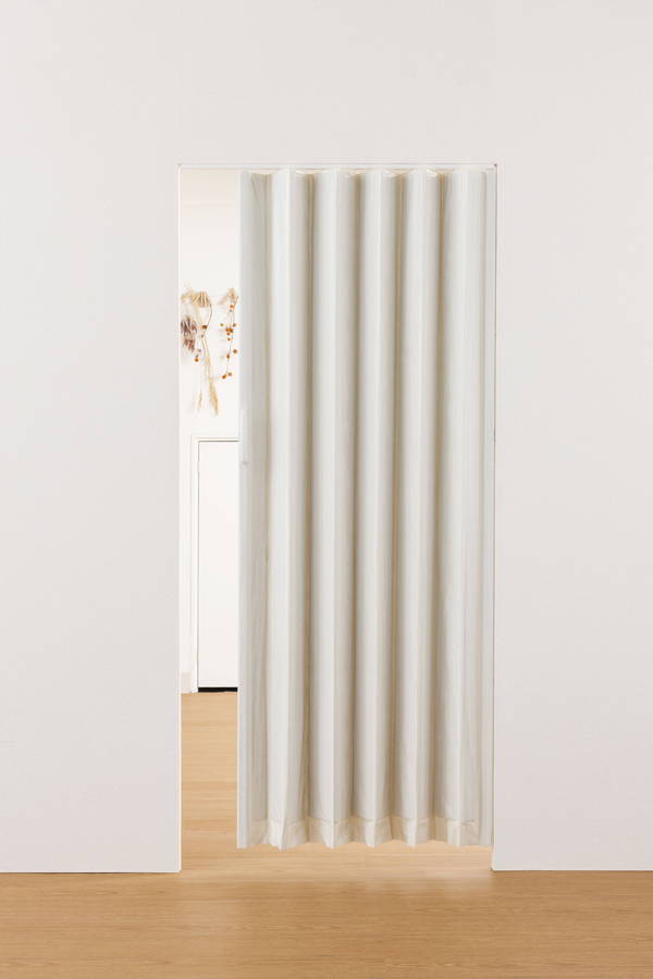 木目調 アコーデオンドア W100×H174cm 間仕切り 遮熱 仕切り パーテーション おしゃれ(代引不可)