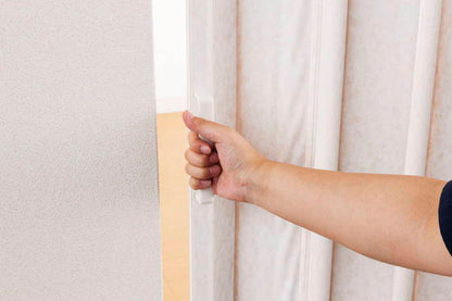 木目調アコーデオンドア W200×H174cm 間仕切り 遮熱 仕切り パーテーション おしゃれ(代引不可)