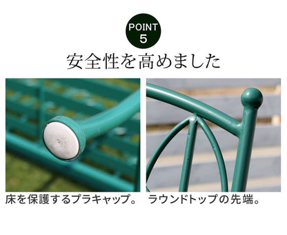 アイアン製ガーデンチェア2脚セット Sunny Leaf(サニーリーフ) SPL-9001-2P ガーデンファニチャー ガーデンチェア 折りたたみ式 折り畳み式 アイアンチェア 椅子 イス チェアー 庭(代引不可)