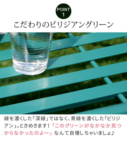 アイアン製ローテーブル単品販売 Sunny Leaf(サニーリーフ) SPL-9003 ガーデンファニチャー ガーデンテーブル 角丸長方形 簡単組立 折りたたみ式 折り畳み テーブル 野外卓 庭 ベランダ(代引不可)