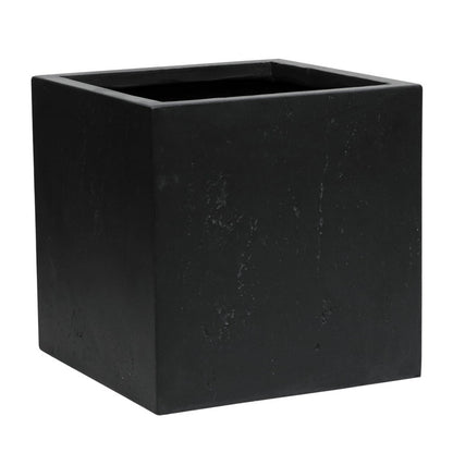 マグネシアプランター TEXTURE(テクスチャー) 角型40cm ブラック グレー ホワイト TEX-400C プランター キューブ型 立方体 正方形 植木鉢 ファイバークレイ プランターカバー ガーデン(代引不可)