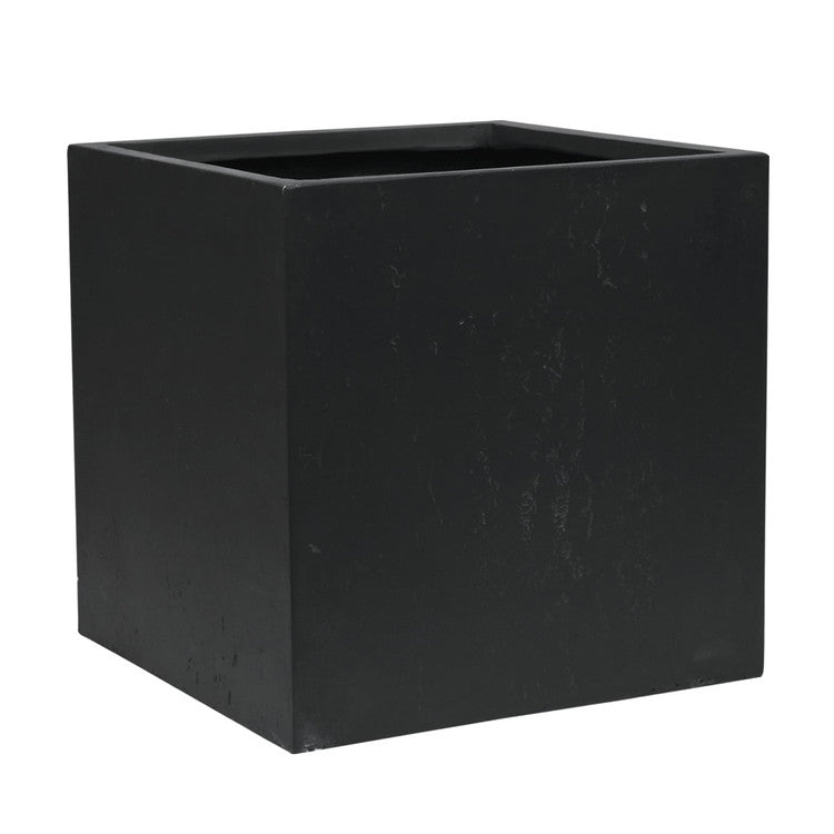 マグネシアプランター TEXTURE(テクスチャー) 角型50cm ブラック グレー ホワイト TEX-500C プランター キューブ型 立方体 正方形 植木鉢 ファイバークレイ プランターカバー ガーデン(代引不可)